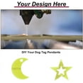 thumbnail image 3 of 48pcs Pet ID Tag Charms 4 Colors Moon Star Pet Collar Tags Acrylic Blank Dog Tags with Hole Lightweight Name Tags for Puppy Cat Rabbit Home Decoration DIY Crafts for DIY, 3 of 7
