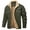 Army Green, variant on Men's Winter Sherpa Lined Jacket Warm Trucker Coat Multi Pocket Black L