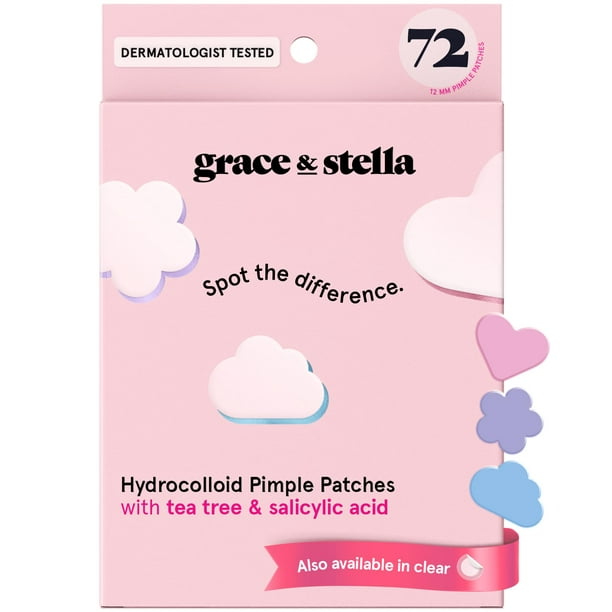 Parches para espinillas Pore Strip, hidrocoloide Grace & Stella, 72 unidades
