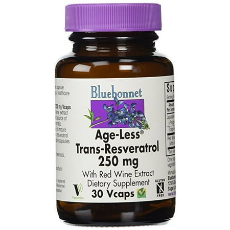 Bluebonnet - AGE-LESS trans-resvératrol 250 mg 30 Vcaps