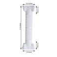 thumbnail image 3 of Efavormart 4 Pack 41" Tall White PVC Height Adjustable Artistic Roman Wedding Inspired Pedestal Column Plant Stand, 3 of 10