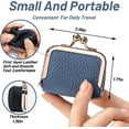 thumbnail image 5 of Mini Travel Ring Box for Women,Portable Genuine Leather jewelry Case Organizer for Rings Earrings Necklaces,Rings & Precious Articles Storage Organizer,Jewelry Pouch (Blue), 5 of 8