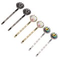 thumbnail image 2 of 6 Pcs Épingle à Cheveux Zircon pour Filles, Pinces à Cheveux Décoratives, 2 of 8