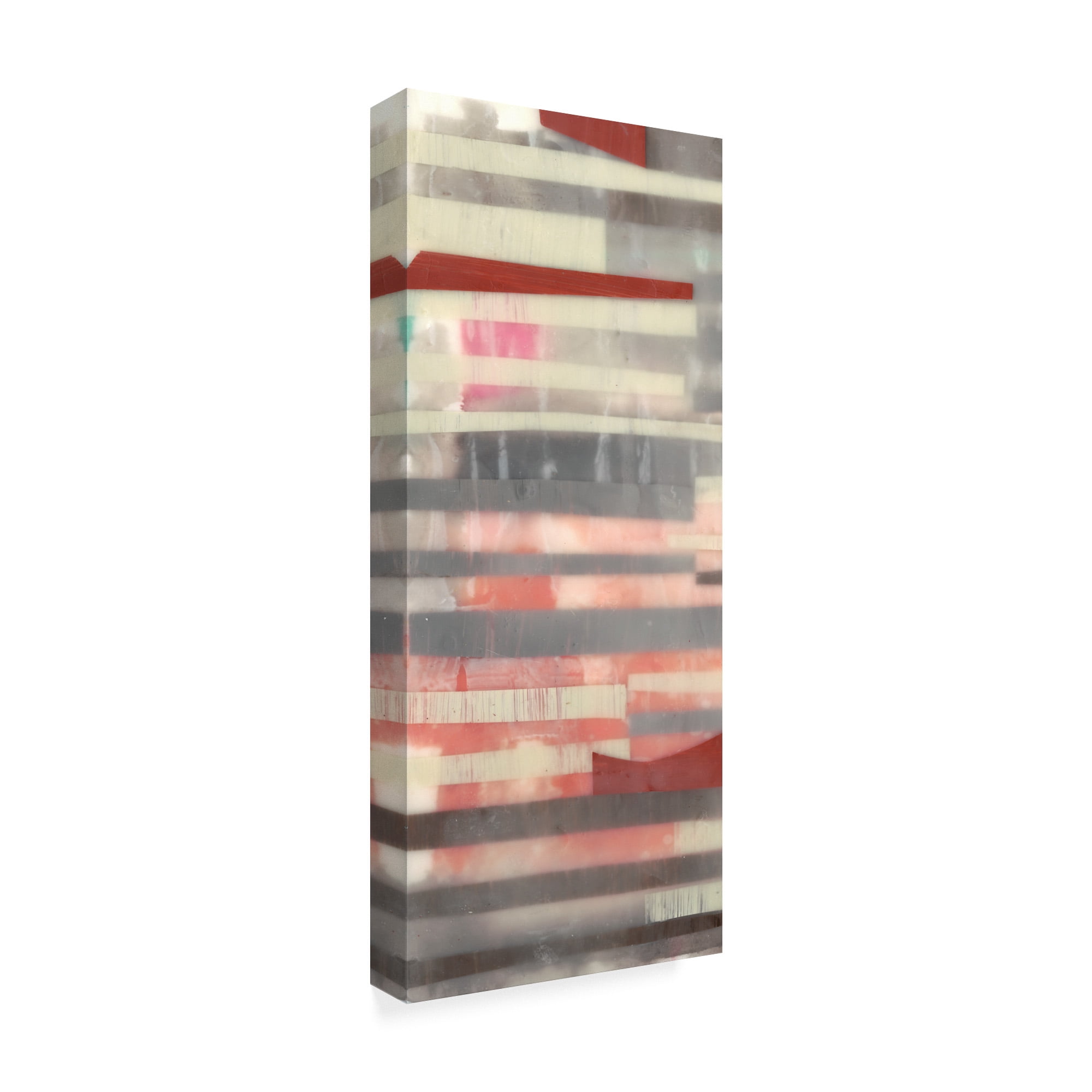 Trademark Fine Art 'Staggered Lines I' Canvas Art by Jennifer Goldberger
