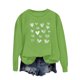 thumbnail image 4 of TaTaai Lover's Day Floral Print Round Neck Sweatshirt, Women's Festive Winter Top, Valentine Christmas Gift, Cozy Blouse for Holiday Party Gift, 4 of 4