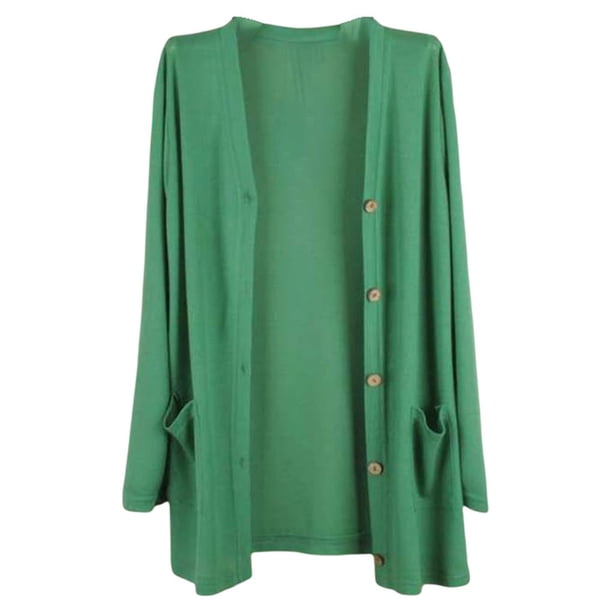 Minnieouse Abrigo de moda, chal de punto, chaqueta de verano, exquisito, elegante, lavable, de larga duración, mano de obra fina, ropa de Abrigos y chamarras Verde oscuro