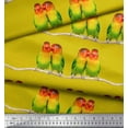 thumbnail image 3 of Soimoi Cotton Duck Fabric Branch & Colorful Parrot Bird Print Fabric by Yard 42 Inch Wide, 3 of 3