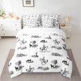 thumbnail image 2 of Manfei Vintage Cowboys Bedding Comforter Set 7pcs,Retro Farm Windmill Queen Bedding Sets,Rustic Farmhouse Cow Queen Sheet Sets For Teens,Breathable Home Decor Reversible, 2 of 8