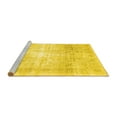 thumbnail image 2 of Ahgly Company Machine Washable Indoor Square Persian Yellow Traditional Area Rugs, 6' Square, 2 of 4