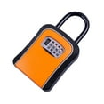 thumbnail image 1 of Riwcyla Storage Lock Box with Dust Cover Aluminum Alloy 4,Digit Combination Padlock Case Lockbox Box Portable Storage for House U Disk, 1 of 6