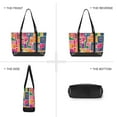 thumbnail image 6 of FORMRS Canvas Laptop Tote Bag for Women with 15.6" Computer Compartments Shoulder Handbag, Art Map, 6 of 7