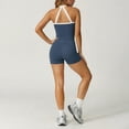 thumbnail image 6 of LIUJUNSHOP Two Piece Workout Sets for Women Sports Bra Matching High Waist Scrunch Shorts Gym Yoga Athletic Clothes Navy XL, 6 of 9