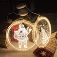 thumbnail image 2 of Morttic Christmas Hanging Lights ,Santa Panel LED Fairy Light Battery Powered, Wall Window Ornaments for Home, Living Room, Restaurant, Showcase Decoration (Santa), 2 of 7