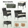 thumbnail image 2 of Gymax 7PCS Outdoor Wicker Sofa Set Patio Rattan Sofa Set w/ Coffee Tables & Ottomans, 2 of 10
