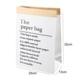 thumbnail image 4 of Coofit 6PCS Paper Gift Bag Fashion Creative Letters Kraft Paper Bag Kraft Gift Bag, 4 of 10