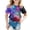 #01 Purple, variant on Gyexs Neon Shirts for Girls 3D Graphic Round Neck T-Shirt Oversized Tops Summer Holiday #03 Purple 4-5 Years