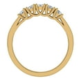 thumbnail image 3 of Weding Band Diamond Rings 5 Stone Anniversary Trellis Style 0.75 CT TW 14K Gold (G,VS1), 3 of 5