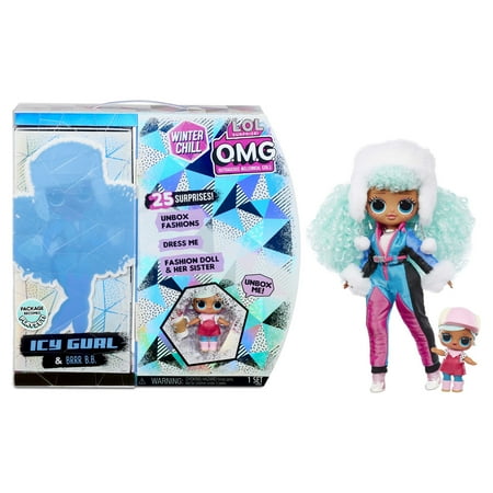 UPC: 0035051570240 | LOL Surprise OMG Winter Chill Icy Gurl Fashion Doll & Brrr B.B. Doll With 25 Surprises