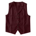 thumbnail image 3 of European And Solid Color Traditional Vest Men's Casual Loose Comfortable Festival Vest Jacket, 3 of 4