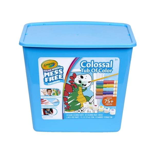 Crayola Color Wonder Colossal Tub Coloring Set, Beginner Child