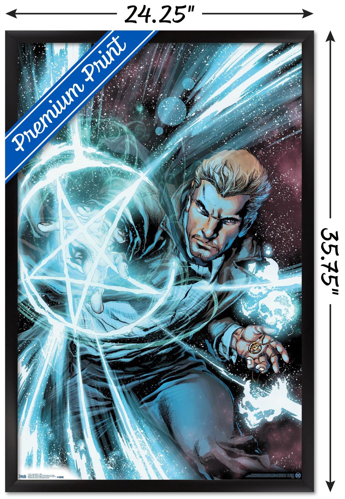 DC Comics - John Constantine - Spell Wall Poster, 22.375" x 34", Framed