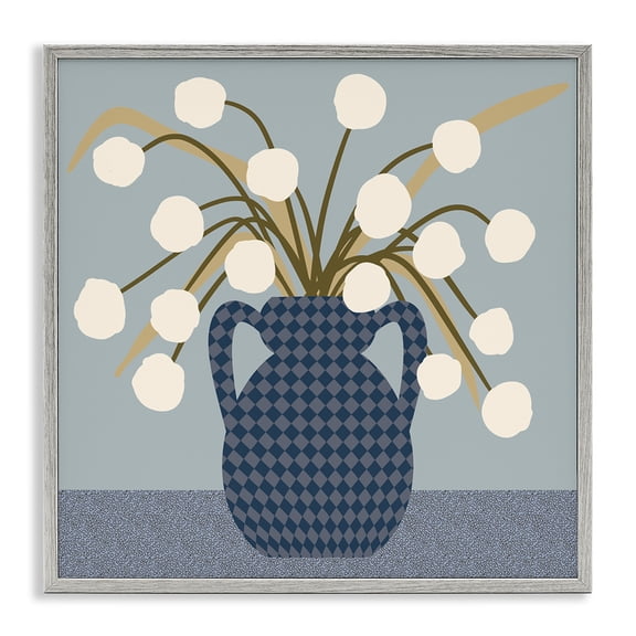 Stupell Industries Contemporary Gray Framed Giclee Art, 17 x 17, by Regina Moore