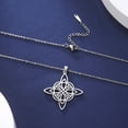 thumbnail image 2 of TEAMER Stainless Steel Witchcraft Witch Knot Geometry Long Chain Necklace for Men Women, 2 of 4