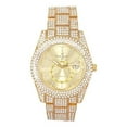 thumbnail image 2 of Charles Raymond Minimalist Designer Iced Out Watch. A Hip Hop Clone Conspiracy Timepiece to Become a King of Bling – ST10328A-GLD-ZZ Set, 2 of 9