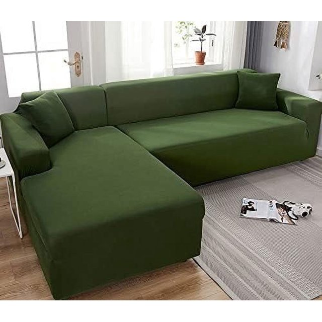 XINQIHANG Super Stretch Sectional Couch Covers, L-Shaped Sofa Covers Softness Furniture Slipcovers Non Slip Pets Dogs Furniture Protector (Color : X, Size : 2 Seater(57in-72in))