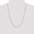 thumbnail image 5 of Solid 14K Yellow Gold 2mm Diamond-cut Round Open Link Cable with Lobster Lock Chain - 24", 5 of 8