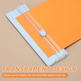 thumbnail image 4 of Paper Cutter Trimmer A4 Straight Small Portable Paper Slide Paper Slicer with Safe-Guard for Craft Cardstock Label Card Scrapbook Photo Blue, 4 of 7