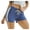 Blue, variant on Aayomet Women's Casual Shorts Elastic Waist Soft Comfy Lightweight Cotton Cargo Shorts,Blue L