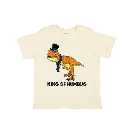 

Inktastic King of Humbug Orange Tyrannosaurus Rex in Top Hat and Scarf Gift Toddler Boy or Toddler Girl T-Shirt