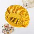thumbnail image 4 of D-GROEE Satin Bonnet Satin Bonnet,Hair Bonnets for Curly Hair Sleeping for Women Satin Sleep Cap, Sleep Bonnets for Men Curly Hair,Satin Bonnet with Elastic Soft Band Big Bonnet, 4 of 6
