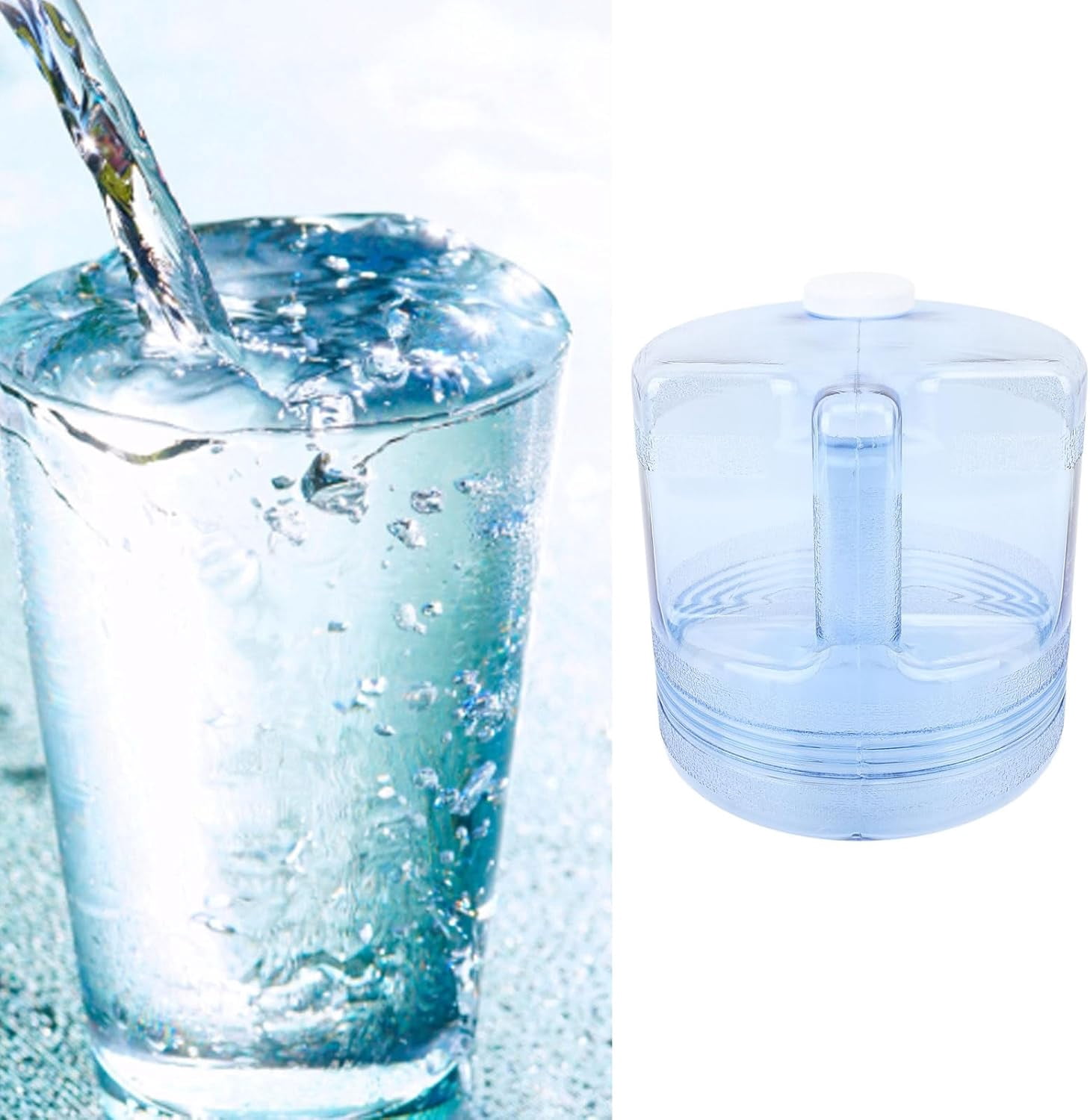 4L Water Distiller Collector Bottle Large Capacity Plastic Container Pot With Cover Handle For Countertop