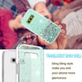 thumbnail image 4 of Compatible with Samsung S10e Case Glitter Clear Green,Phone Samsung Galaxy S10e Case Silicone Transparent Soft TPU Women Girls Shockproof Protective Slim Cover (Green), 4 of 13