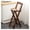 67cm, variant on Outdoor Foldable Barstool,Home Solid Wood Stools Chair,High Foot Sitting Stool Leisure Stool,Folding Bar Stool with Backrest and Footrest for Kitchen Breakfast Shop Cafe