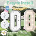 thumbnail image 4 of Marquee Light Up Numbers Teebloom de 3 pies con bolsa de agua, 4 of 6