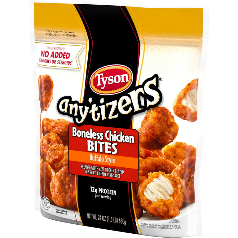 Tyson Frozen Fully Cooked Buffalo Style Hot Chicken Wings, 4 lbs.