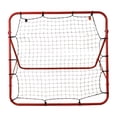 thumbnail image 3 of de fútbol portátiles, equipo de entrenamiento, portería de fútbol, red de poste de portería de un solo lado, porterías de fútbol para práctica Rojo, 3 of 8