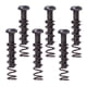 thumbnail image 4 of Paquete de puente de guitarra Yuyangstore 6 Tornillos 6 resortes herramientas Luthier Negro Tornillos de montaje de puente de guitarra, 4 of 5