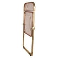 thumbnail image 4 of LeisureMod Lawrence Modern Acrylic Folding Chair With Gold Metal Frame in Rose Pink, 4 of 10