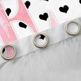thumbnail image 4 of Manfei Kawaii Monogrammed Print D Blackout Curtains Set of 2 (38x54 Each),Kawaii Loves Print Living Room Curtains, 4 of 6