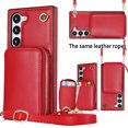 thumbnail image 1 of Crossbody Wallet Case for Samsung S20 Plus,RFID Blocking PU Leather Zipper Handbag Purse Flip Cover, Kickstand Case with Card Slots Holder Wrist Strap Lanyard for Samsung Galaxy S20 Plus,Red, 1 of 12