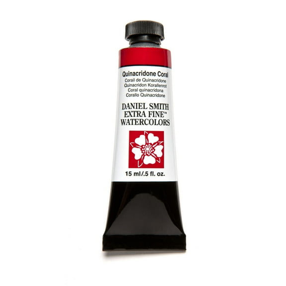 Daniel Smith Extra Fine Watercolor, 15 ml, Quinacridone Coral