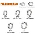thumbnail image 4 of 50Pcs PEX Cinch Clamps,Stainless Steel Crimp Rings Pinch Clamps For Pex Tubing Pipe Fitting  5/8inch, 4 of 6