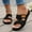 Black, variant on WILLBEST Cute Slippers Women's Summer Fashion Cloth Flip Flops Outdoor Casual Comfortable Beach Slippers