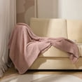 thumbnail image 5 of Manta de punto para adultos, suave y cálida, transpirable, esponjosa, para sofá, cama, reversible, acogedora y difusa, para todas las estaciones, 5 of 5