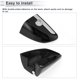 thumbnail image 5 of Cubierta del cilindro de bloqueo de la manija de la puerta delantera izquierda Unique Bargains para Toyota Corolla 2014-2018 ABS Negro 1 Pc, 5 of 6