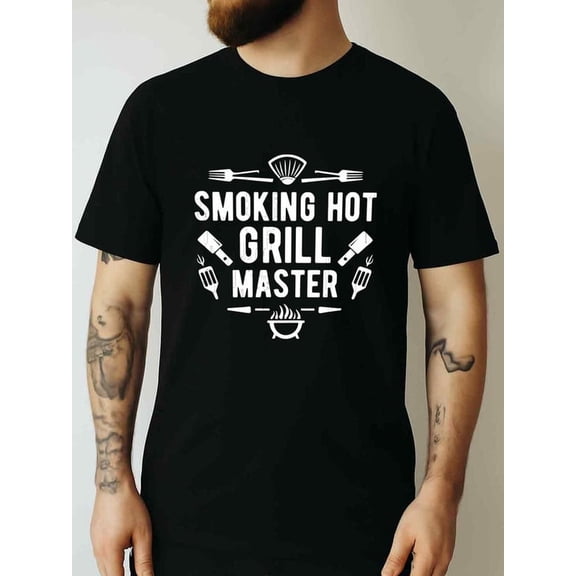 Greenink T-Shirt Smoking Hot Grill Master Bbq T-Shirt,For Family And Friends